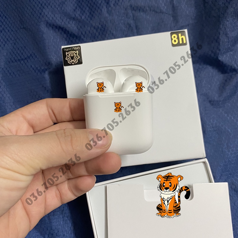 Tai Nghe Không Dây Hổ vằn 1562U 8H Pin Cực Trâu Tai Nghe Không Dây Full Chức Năng Đổi Tên Định Vị Sạc Không Dây