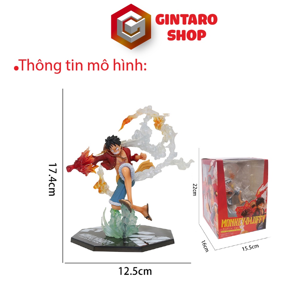 Mô hình Luffy Gear 2 haki F.zero hiệu ứng Full Box, Mô hình One Piece Luffy GINTARO SHOP