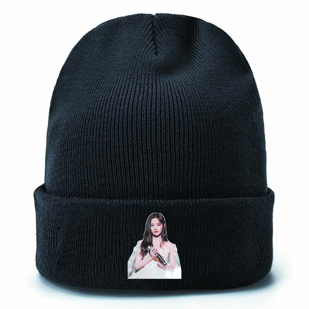 Mũ len in hình CHÂU ĐÔNG VŨ TFBOYS LỤC KHA NHIÊN nón đen idol xinh xắn