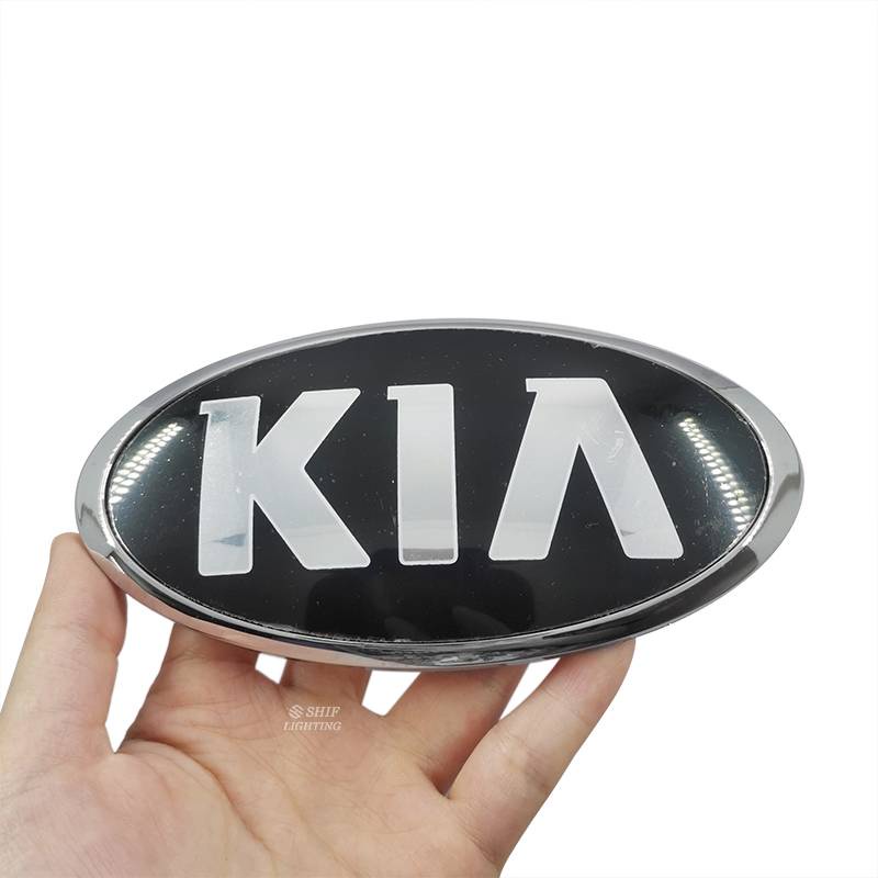 Miếng Dán Trang Trí Xe Hơi Bằng Nhựa Abs Họa Tiết Logo Kia