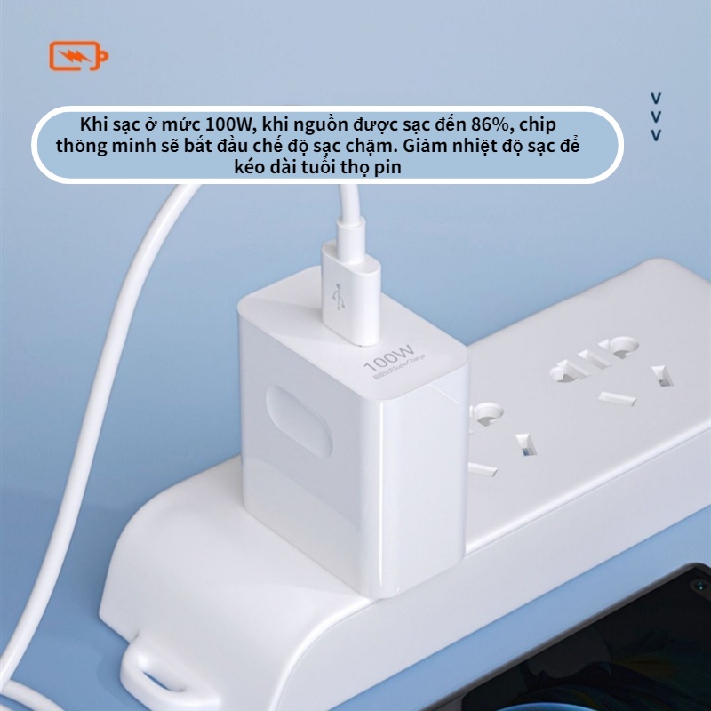 Cáp Sạc Nhanh Phù Hợp Cho Huawei 100w 120W 6A 50pro / mate40