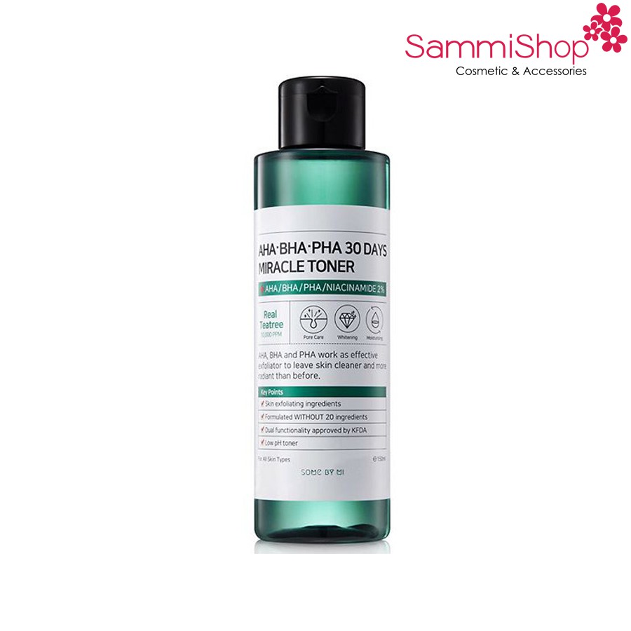 Some By Mi AHA-BHA-PHA 30 Days Miracle Toner- NGỪA MỤN, LÀM SÁNG DA, KIỂM SOÁT BÃ NHỜN