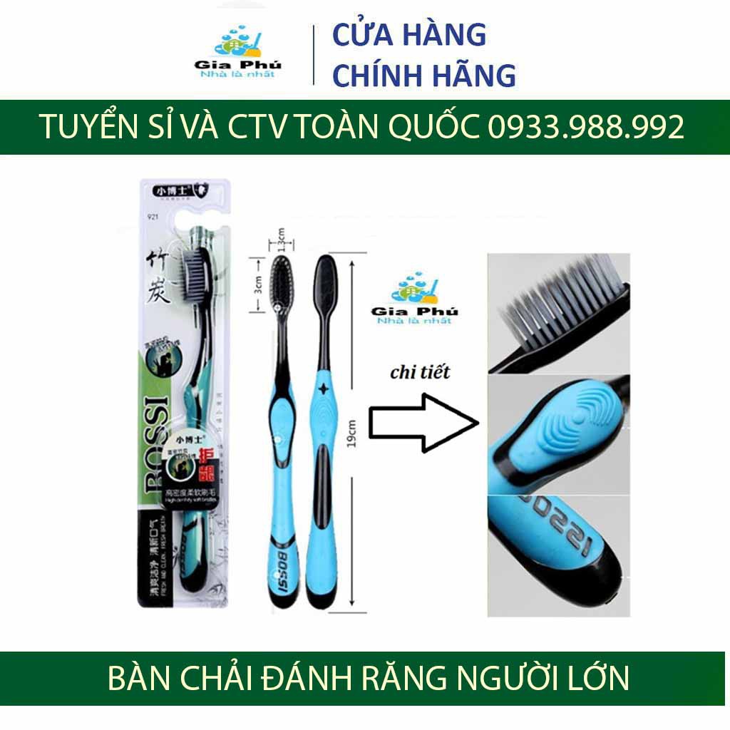 Bàn chải đánh răng NGƯỜI LỚN than hoạt tính Gia Phú