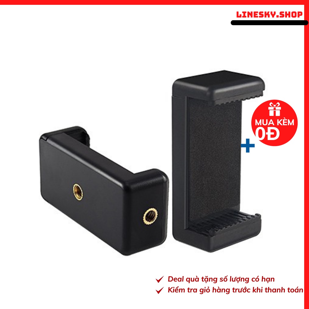 Đầu Kẹp Điện Thoại Gắn Tripod Loại Xịn  Chuẩn dành cho mọi loại điẹn thoại thông minh