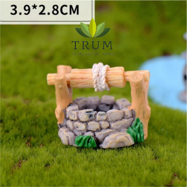 Giếng Nước Cổ Điển phụ kiện trang trí thuỷ sinh , tiểu cảnh
