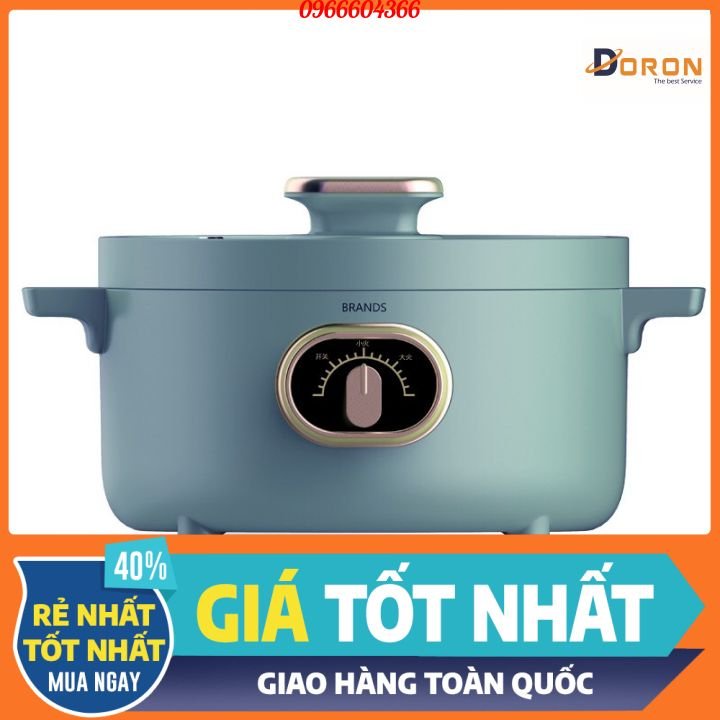 Nồi lẩu đa năng Seka, Nồi đa chức năng: Lẩu, hầm, om, rán, xào, ninh, Bảo hành 12 tháng hàng chính hãng