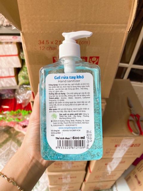 Gel rửa tay khô khử trùng S.P.Ca 600ml | BigBuy360 - bigbuy360.vn