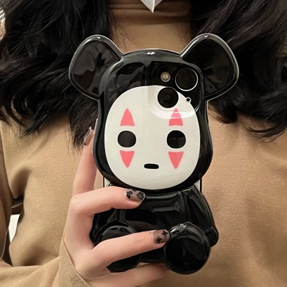 Ốp Điện Thoại tpu Họa Tiết Hoạt Hình Gương Mặt 3D Cho iphone 13 pro max ins12 pro max x/xs max11 pro max xsmax