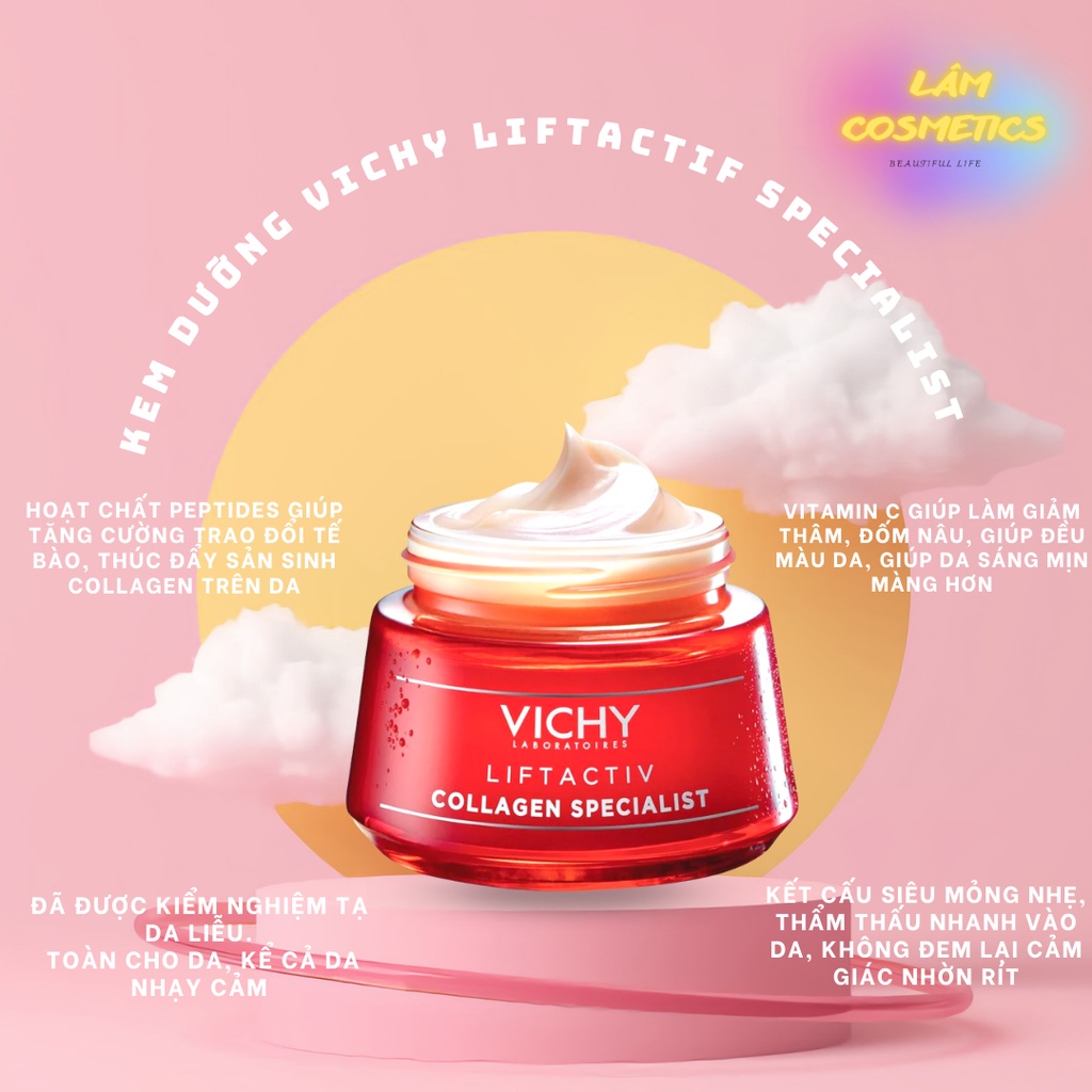 KEM DƯỠNG VICHY LIFTACTIV COLLAGEN CHUYÊN BIỆT DÙNG CHO BAN NGÀY 50ml