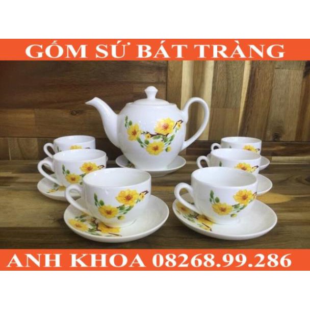 Ấm chén Bát Tràng - Gốm sứ Bát Tràng Anh Khoa