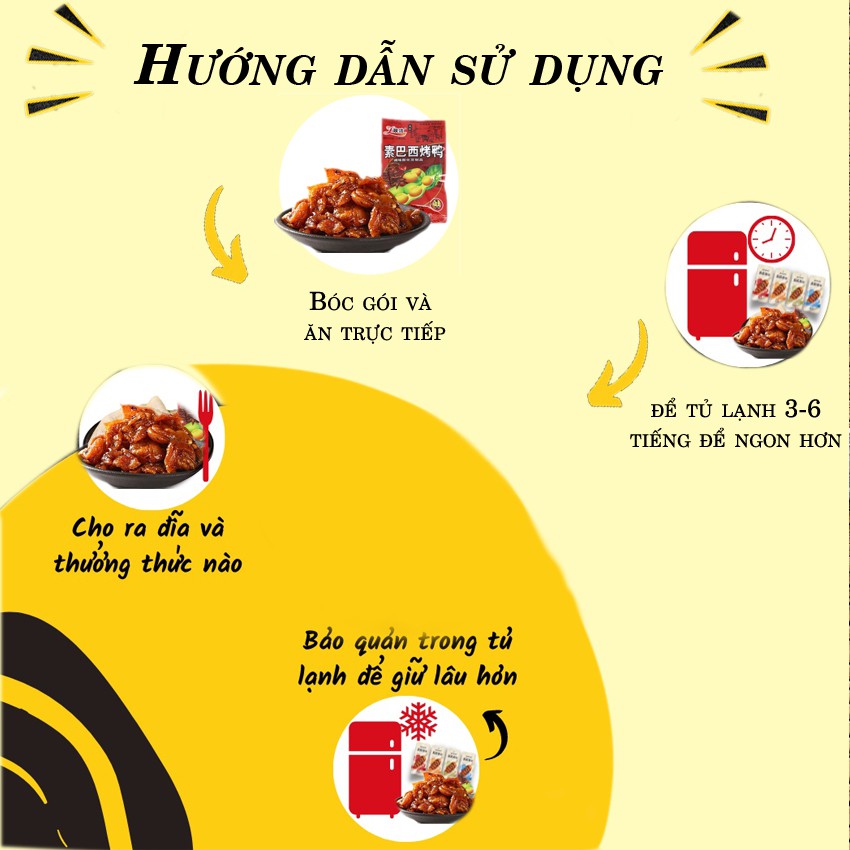 Vịt ngọt Tứ Xuyên ăn vặt trung quốc gói 26gam siêu ngon