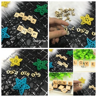 Phụ kiện bộ chữ - số trang trí chụp ảnh sản phẩm