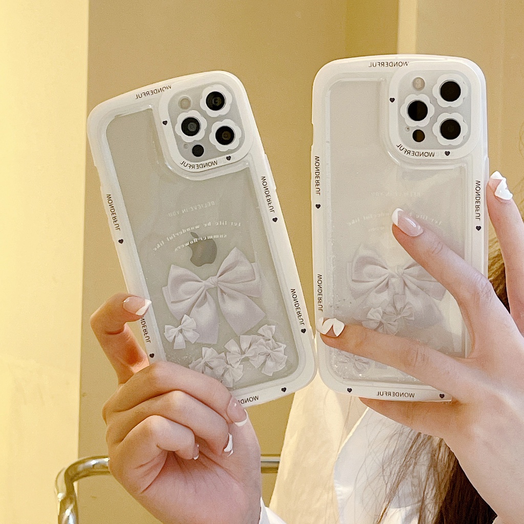 Ốp Điện Thoại Dẻo Họa Tiết Hoạt Hình Có Nước Kim Tuyến Lấp Lánh Chống Rơi Cho iPhone 14 / 13 / 12PRO MAX / 11 / 13PRO MAX