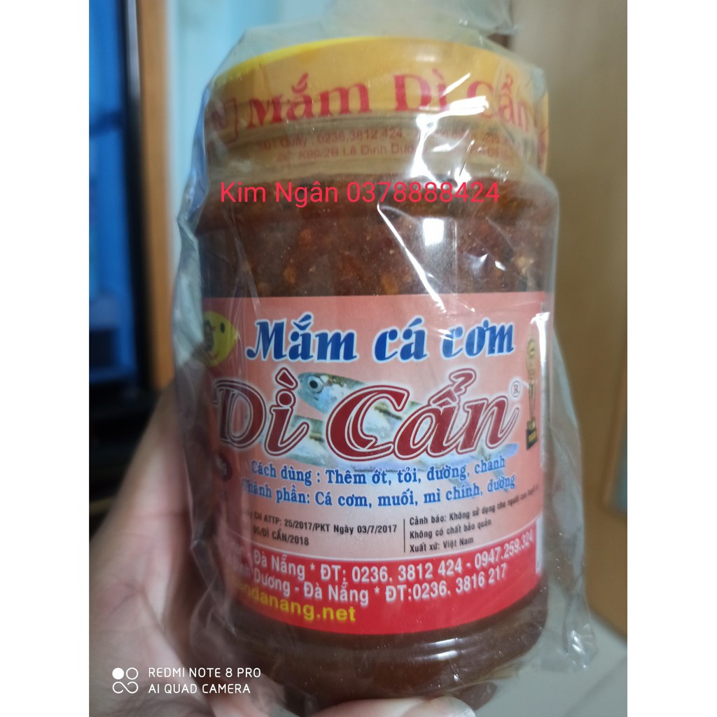 [Mã 267FMCGSALE giảm 8% đơn 500K] Mắm Cá Cơm Dì Cẩn 500g