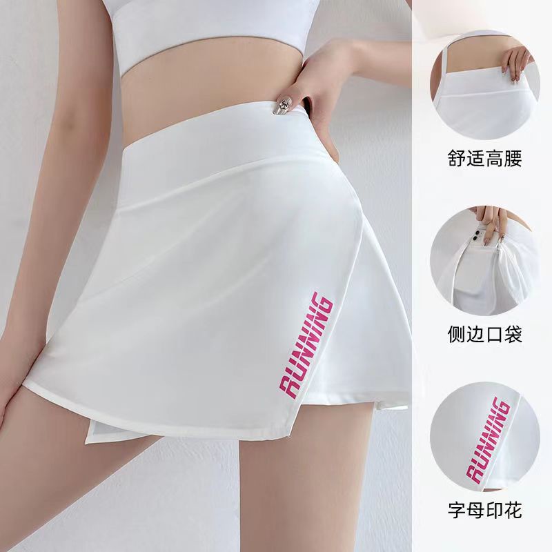 Chân Váy Ngắn Thể Thao Giả Váy Ngắn Xẻ Tà Chống Chói Thời Trang Mùa Hè Cho Nữ