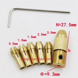 Bộ đầu giữ khoan mini kiểu 4 / bộ đầu kẹp mũi khoan dùng cho motor mini trục 3.17mm / 2.35mm / 2.0mm / 5.05mm