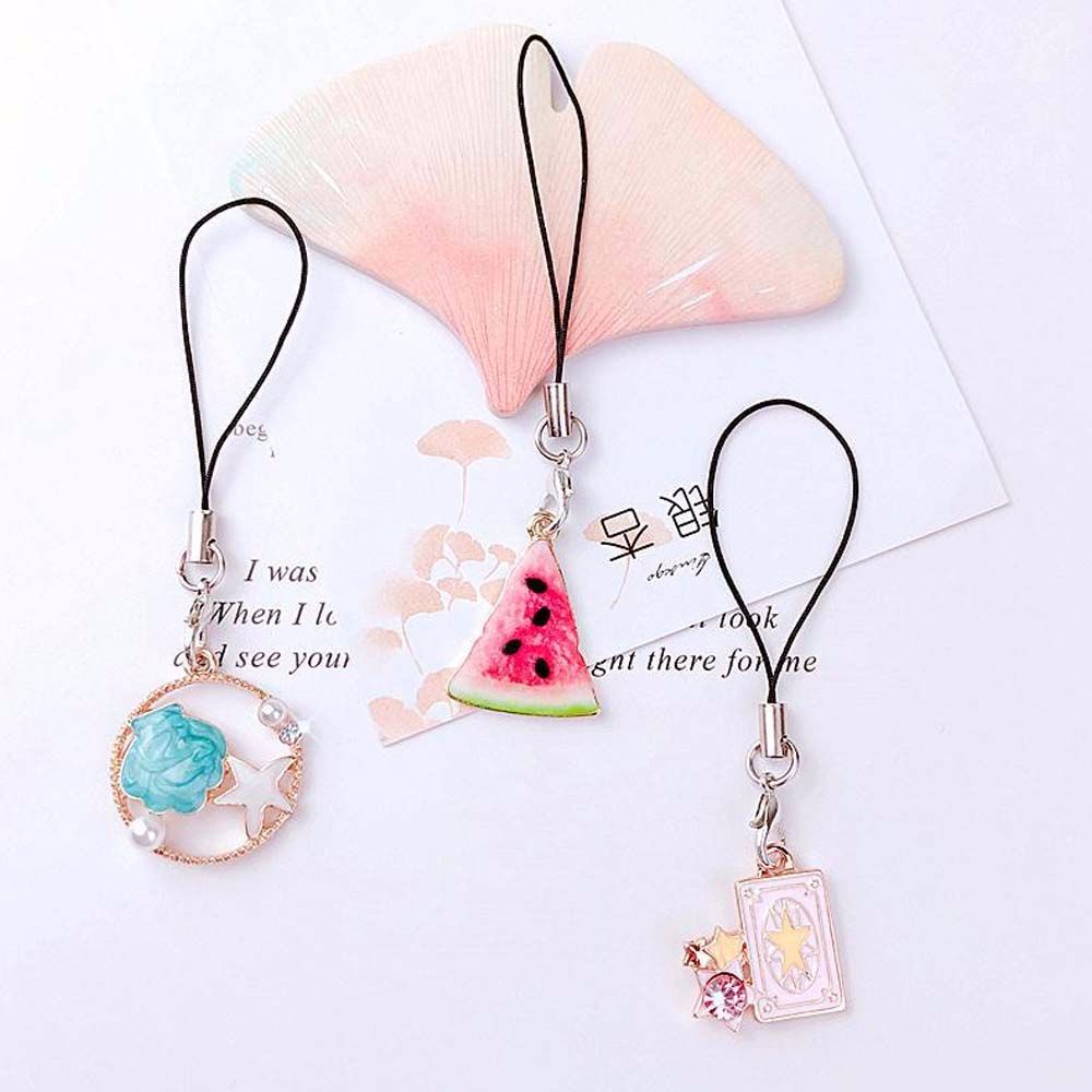 Dây đeo điện thoại cổ tay chống thất lạc phối mặt hoạt hình dễ thương