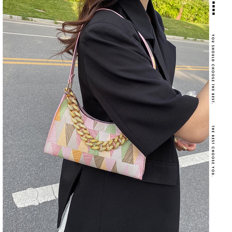 Túi Đeo Vai Phối Dây Xích Phong Cách Thời Trang Mùa Hè 2022 NB00078