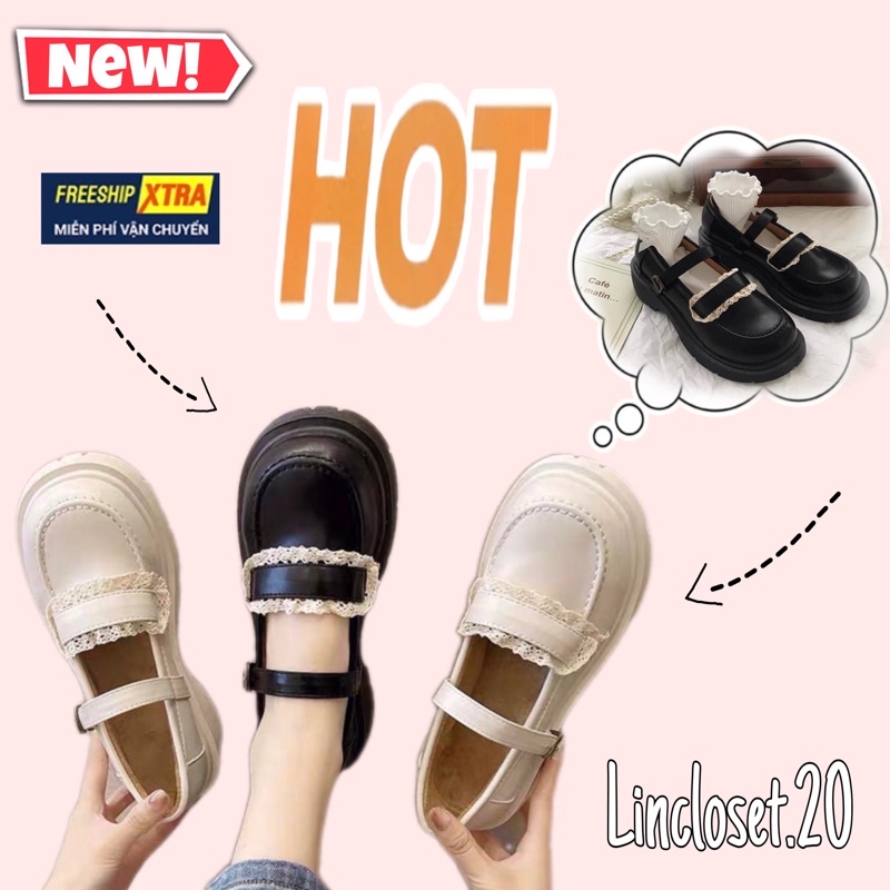 Giày nữ Oxford Ulzzang Lolita phong cách Hàn siêu cá tính- - mã 001