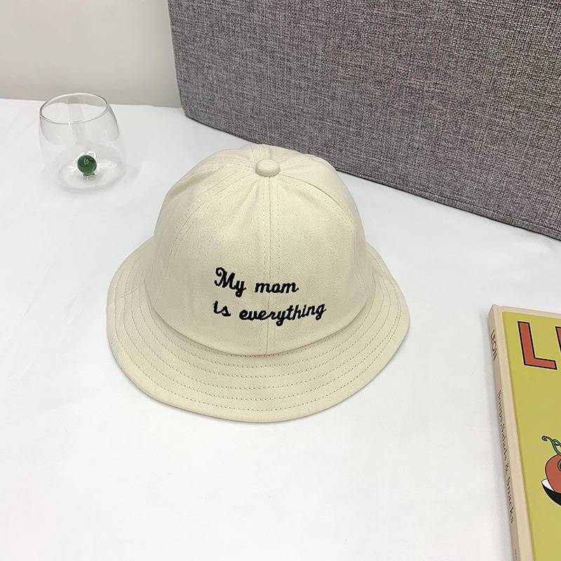 Mũ bucket cho bé trai và bé gái từ 2-5 tuổi vòng đầu nón 50Cm chữ thêu My mom is everything