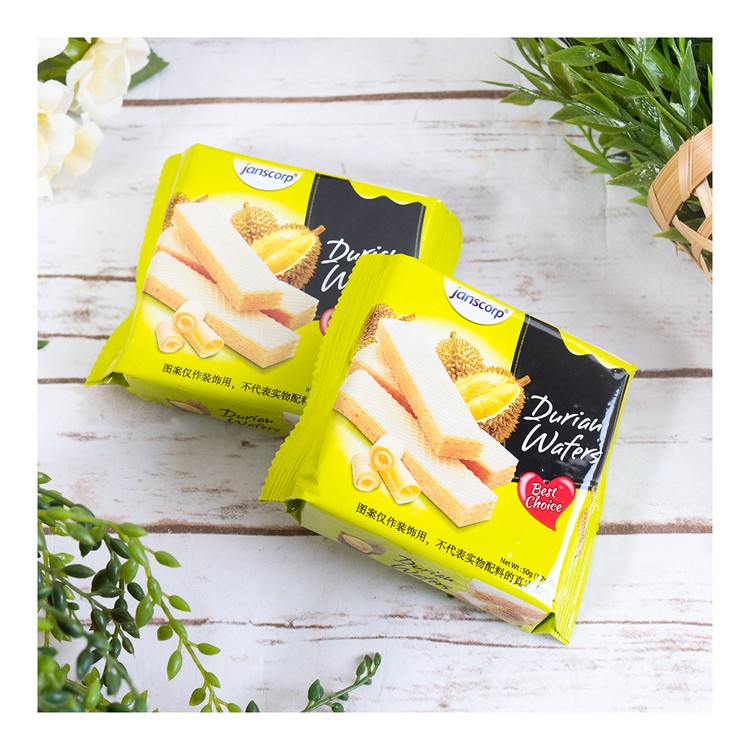 Bánh Xốp Sầu Riêng Janscorp Gói 50g, Nhập khẩu Indonesia