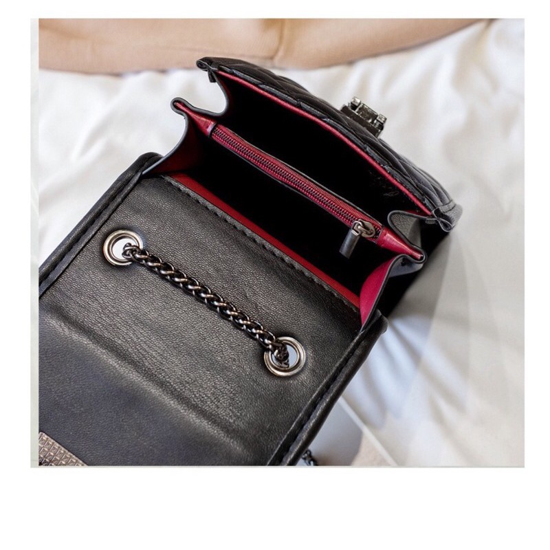 Túi Đeo Chéo Nữ ♥️ FREESHIP ♥️ Túi Đựng Điện Thoại Khóa Sập Trần Trám Hàn Quốc HQ115