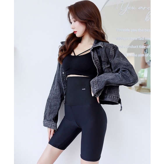 Quần Short Thể Thao Lưng Cao Thời Trang Dành Cho Nữ,quần thể thao nữ dài
