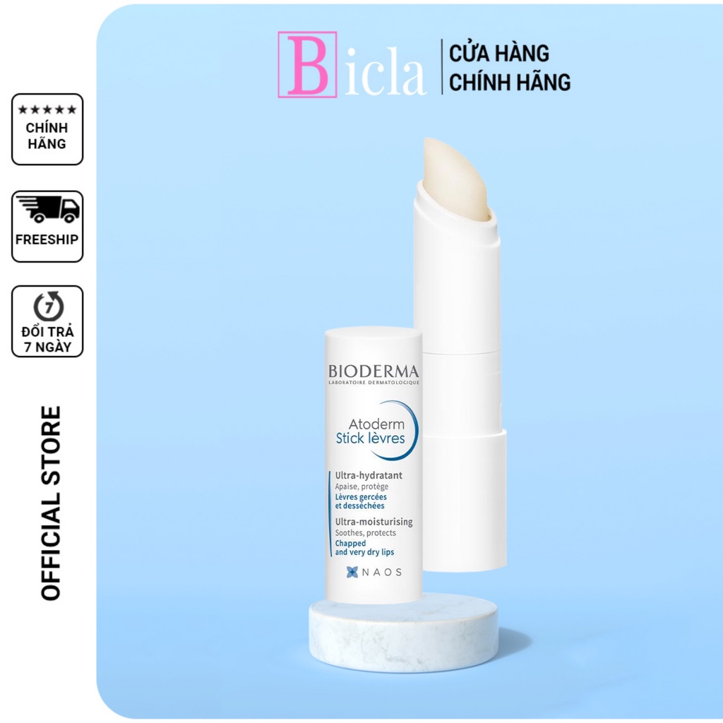 Son dưỡng Bioderma Atoderm Levres Pháp