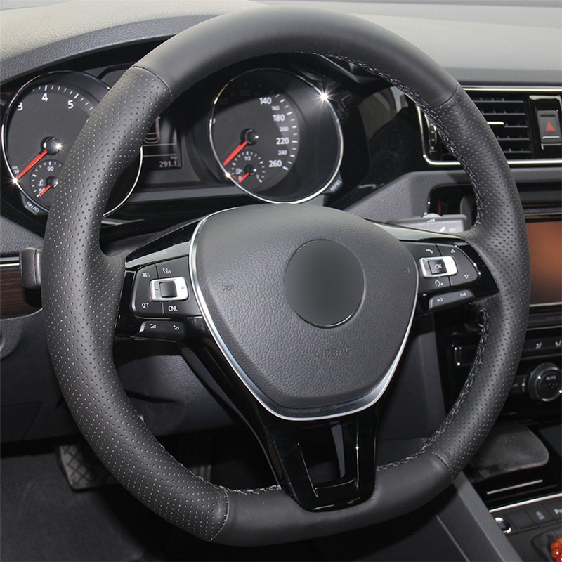 Bọc vô lăng xe Volkswagen Polo, Volkswagen Tiguan, Volkswagen Passat, Volkswagen Jetta bằng da nappa cao cấp