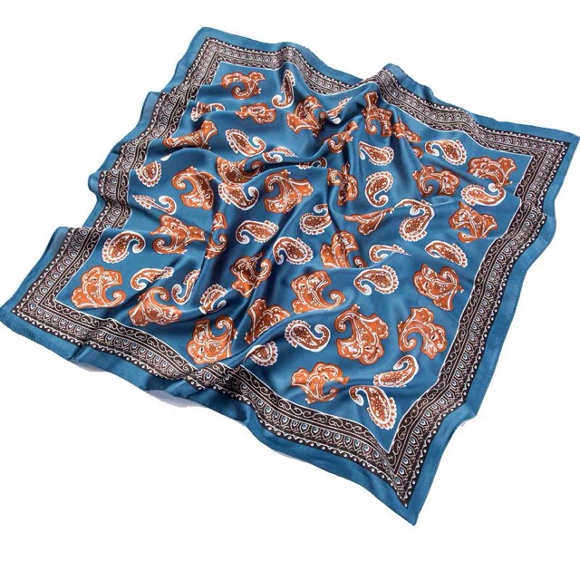 Khăn bandana lụa vuông size 60x60cm  - Khăn turban