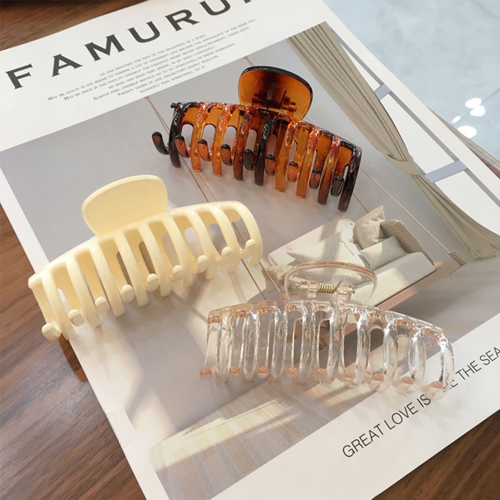 Kẹp tóc nhựa nhiều màu thời trang Hàn Quốc cho nữ