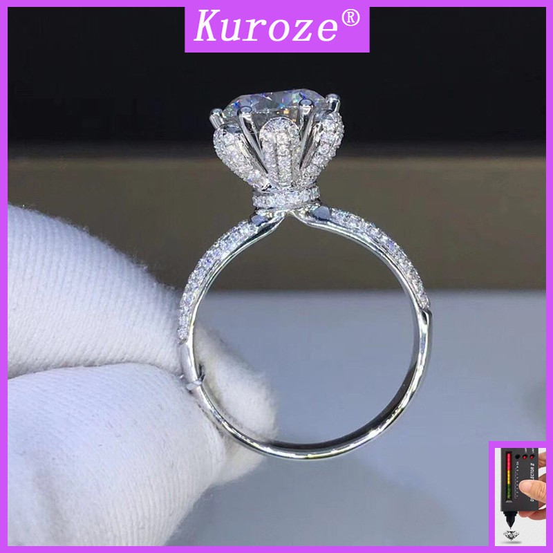 Nhẫn đính đá phong cách sang trọng cho nữ