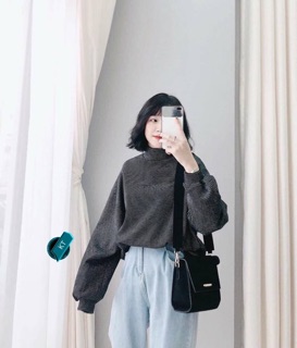 Áo kẻ cao cổ KT05