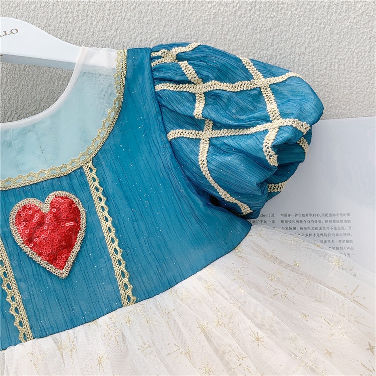 Princess Party Dress For Girls 2-10 Years Sequined Laser Tutu Dress