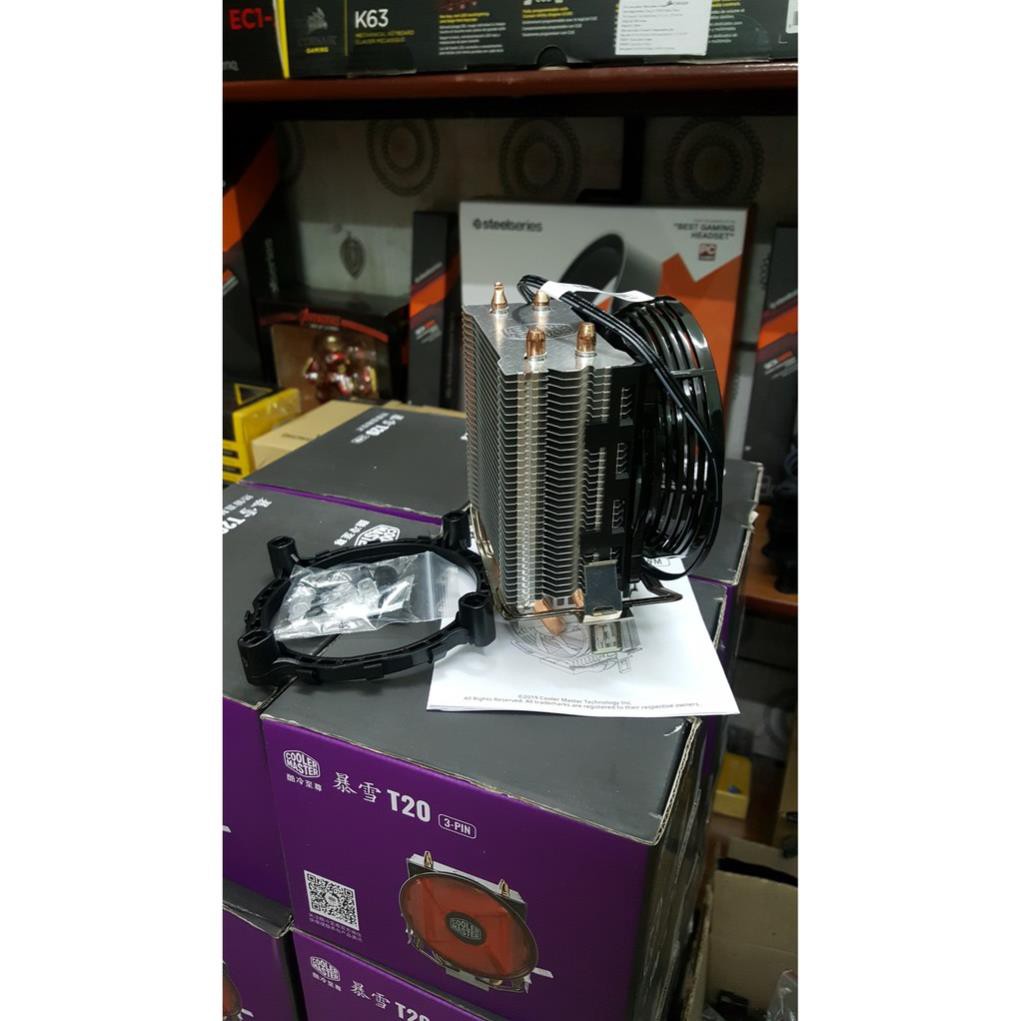 Tản nhiệt khí Cooler Master T20 tương thích intel/AMD LED Đỏ