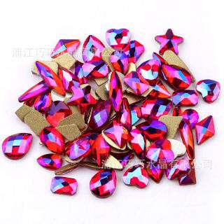 [Hàng mới về] Set 100 phụ kiện đá đính móng ánh pha lê lấp lánh thủ công làm đẹp cho nữ