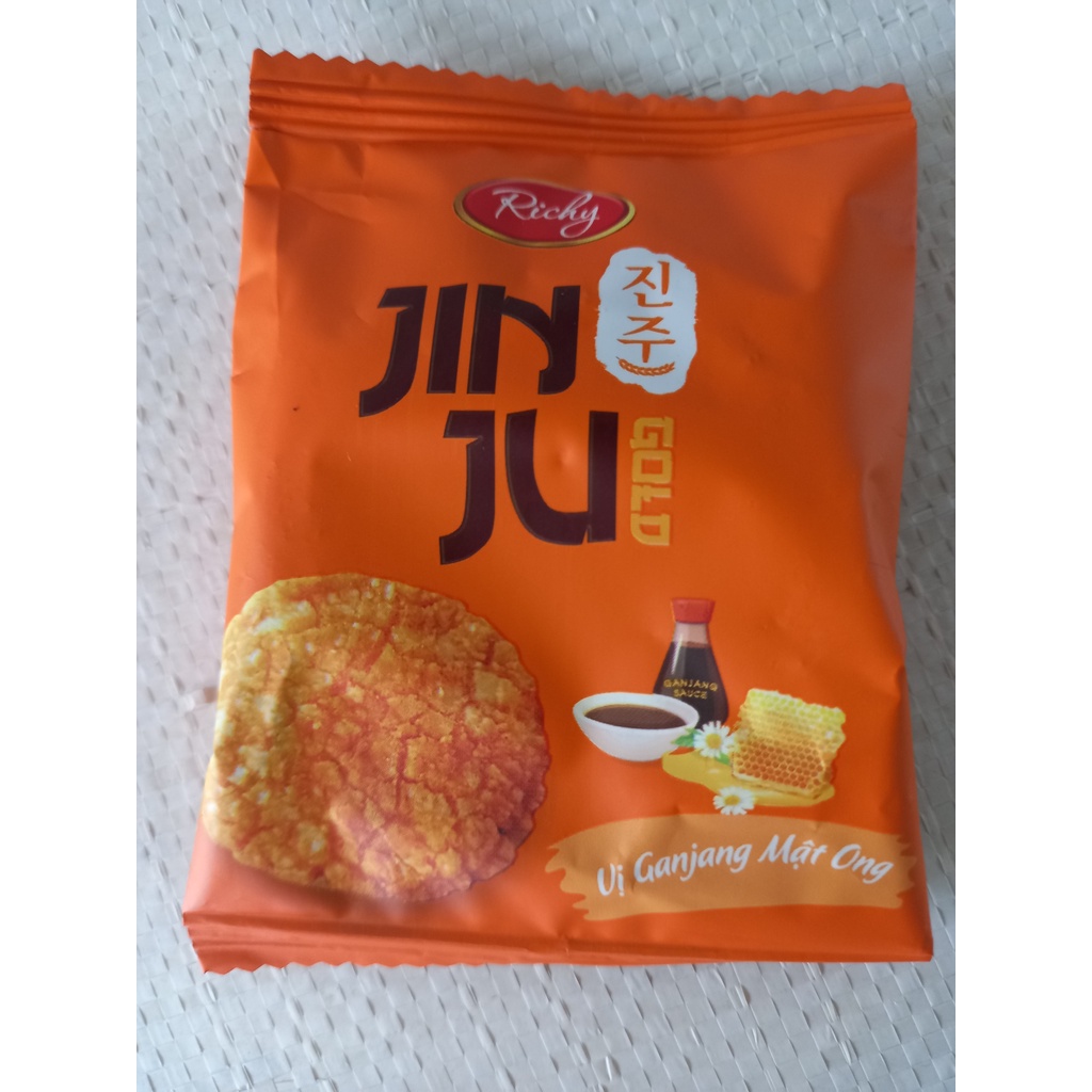 Bánh Gạo JinJu Gold hương vị Gangjang Mật ong túi 120gr