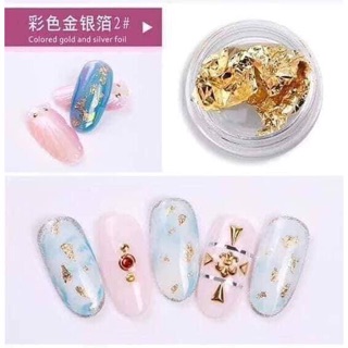 Giấy bạc nhúng 4 màu trang trí móng