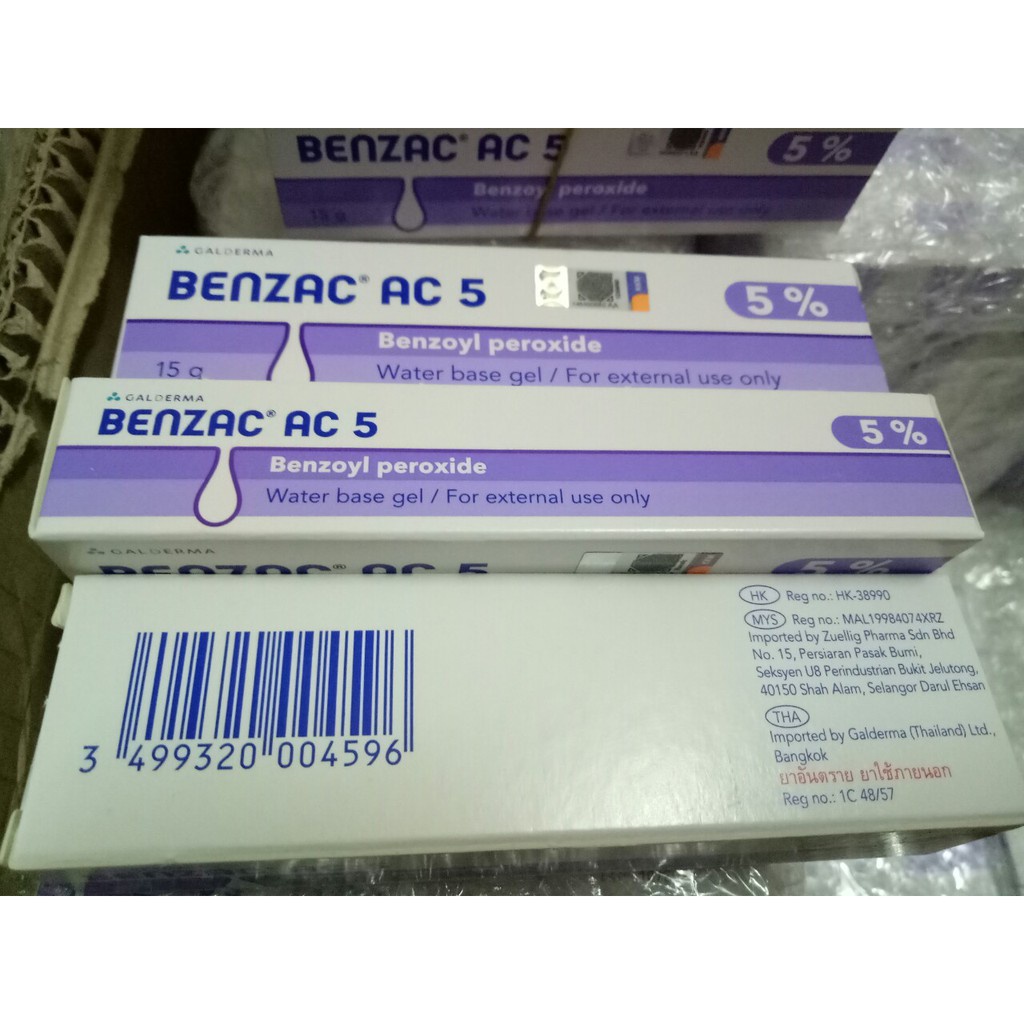 Kem Trl M.ụ.n Benzac Ac 5% Galderma Tuýp 15g