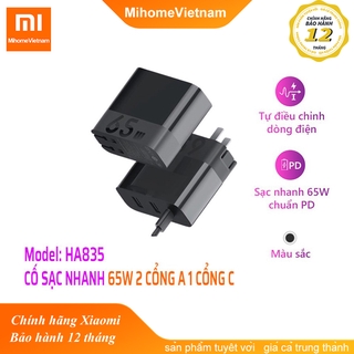 Cốc sạc nhanh PD ZMI HA835 65W 2A1C
