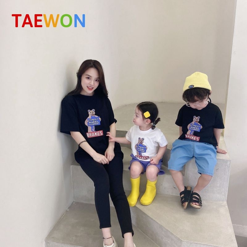 Áo thun bé trai gái Hàn Quốc xuất dư trẻ em từ 1 đến 5 tuổi chất liệu cotton Taewon Kids AT02