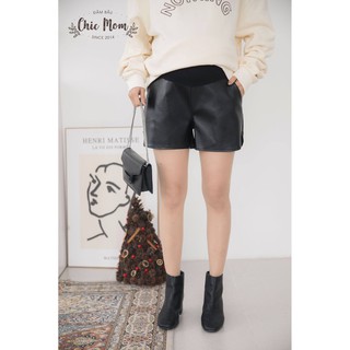 Quần short bầu da