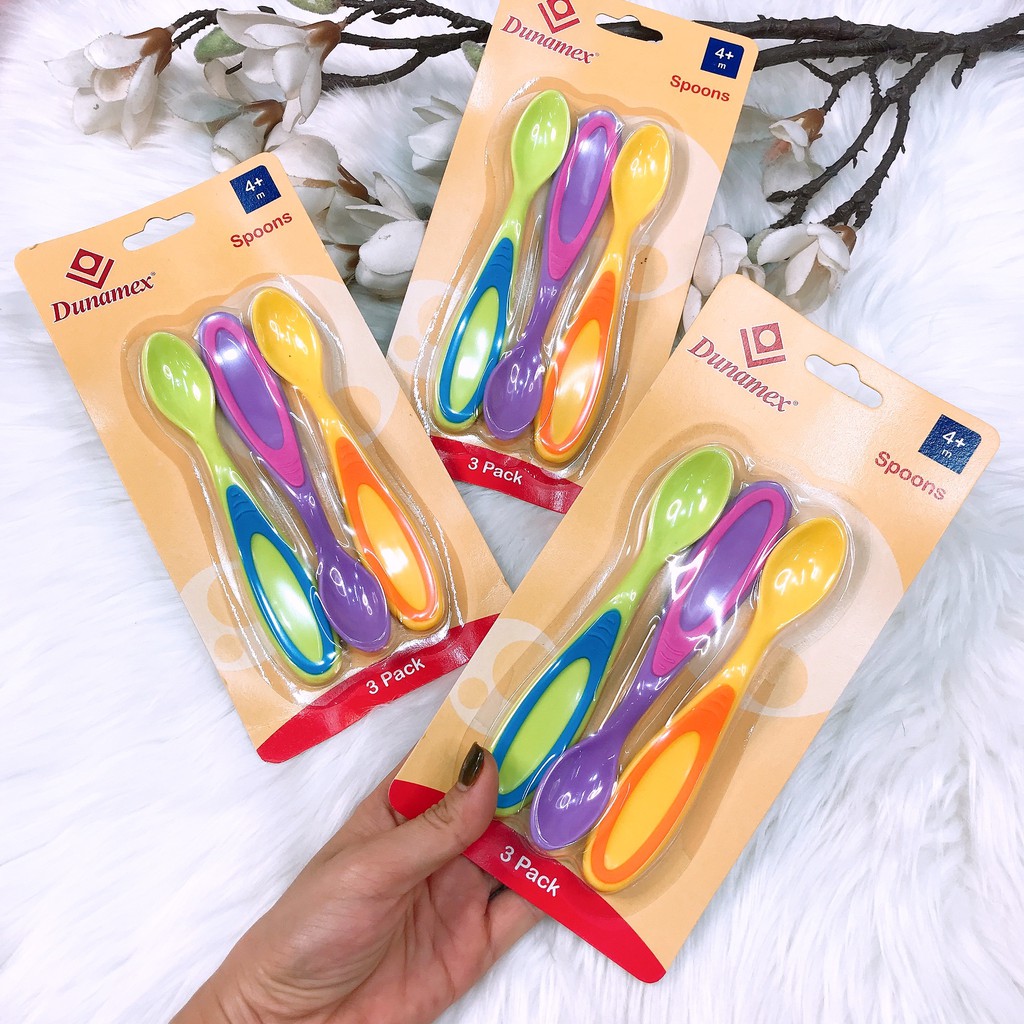 Bộ 3 thìa ăn dặm cho bé Dunamex SALE SỐC