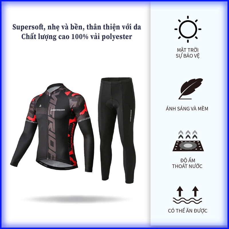 Phong cách mới Đi xe đạp Jersey dài tay của nam Jersey Phong cách cổ điển Núi ngoài trời Áo dài tay