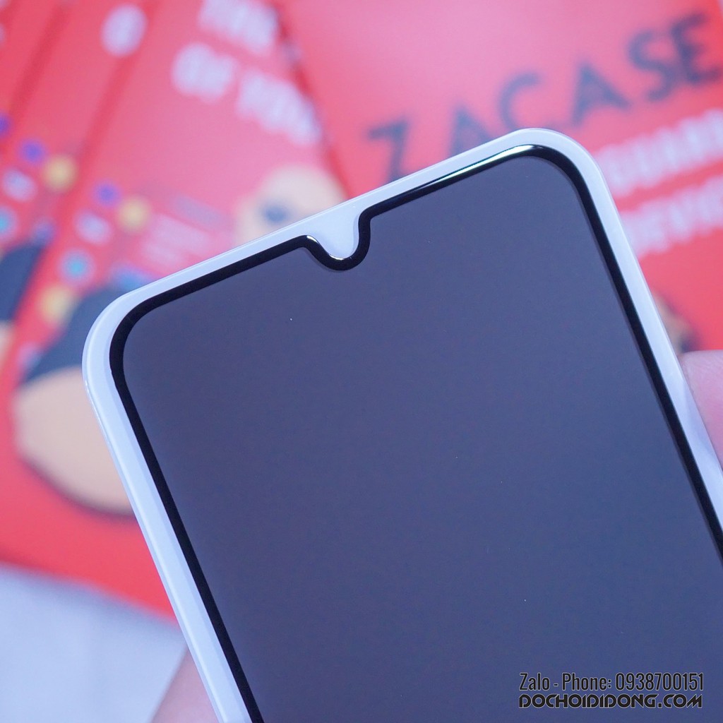 Dán cường lực chống nhìn trộm Xiaomi Mi 9 Zacase Anti Spy full màn hình