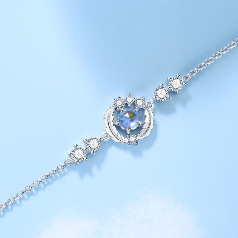 Vòng tay Moonstone của nữ Thiết kế đơn giản Vòng tay thời trang Hàn Quốc dành cho nữ