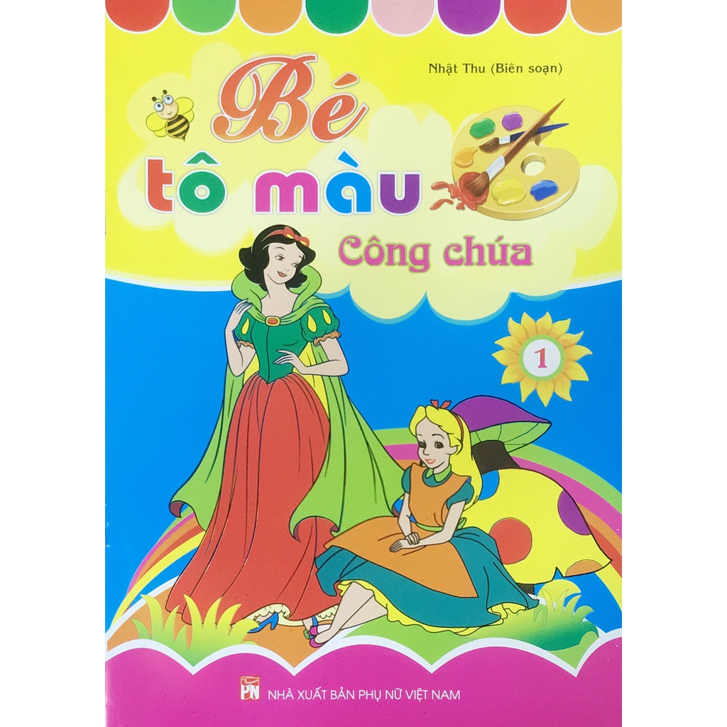 Sách Bộ bé tô màu công chúa dành cho bé 3-6 tuổi (5 cuốn) - ndbooks