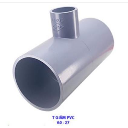 Nối ống nước pvc chữ T  giảm PHI 60 - 27