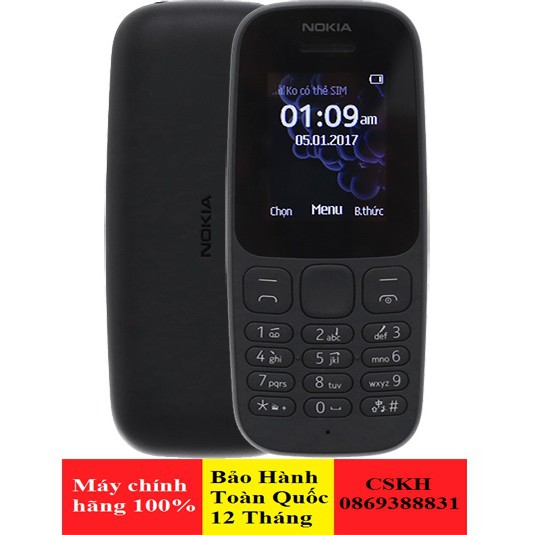 Điện thoại Nokia 105 Single Sim (2017)
