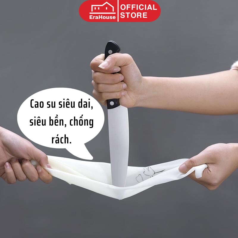 Găng tay rửa bát EraHouse găng tay cao su rửa chén, siêu dai siêu bền chống rách chống hóa chất ERH01